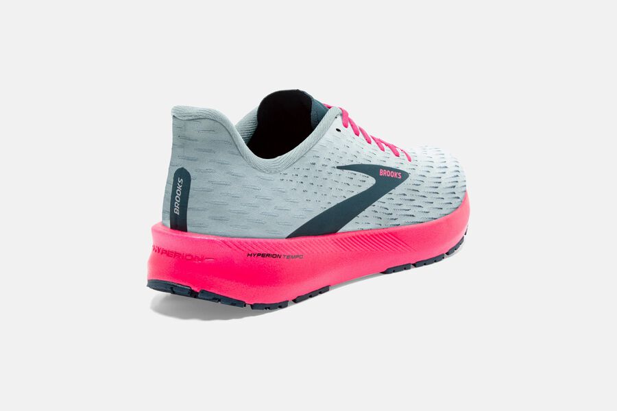 Brooks Hyperion Tempo Road Loopschoenen Dames - Grijs/Roze - 634198CIE